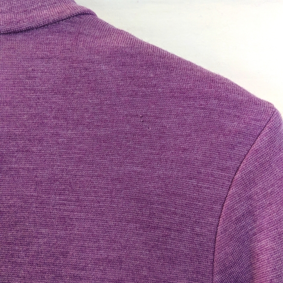 Colette Mordo Wool Blend Zip Up Purple Cardigan.  Size M. - Picture 13 of 13